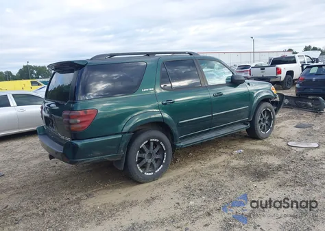 2002 Toyota Sequoia Limited V8 из США, поврежденный, VIN 5TDBT48A52S115956